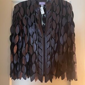 Rizzoli Black and Brown Sculptural Cape